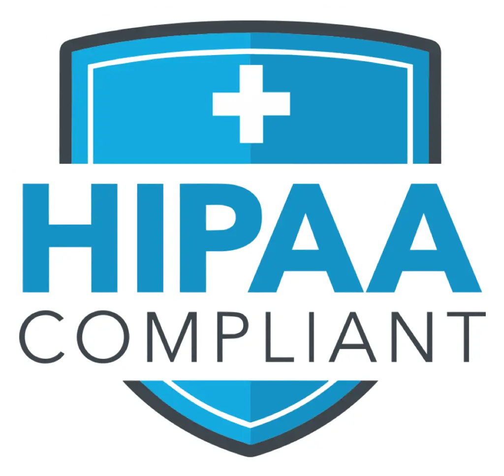 HIPAA-compliant badge verifying that Human Medical Billing meets healthcare data privacy and security standards.