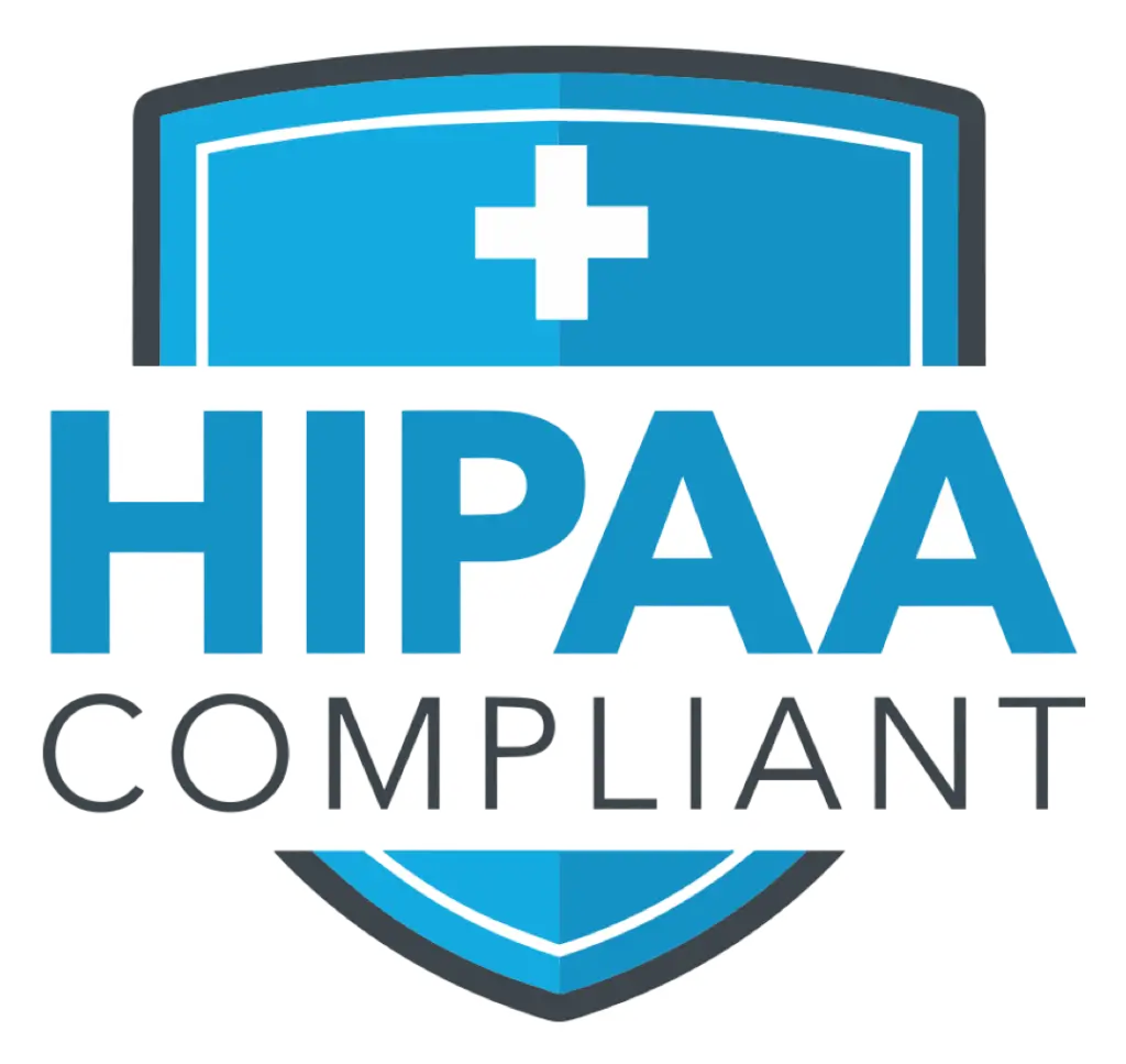 HIPAA compliant badge demonstrating healthcare data security at Human Medical Billing.